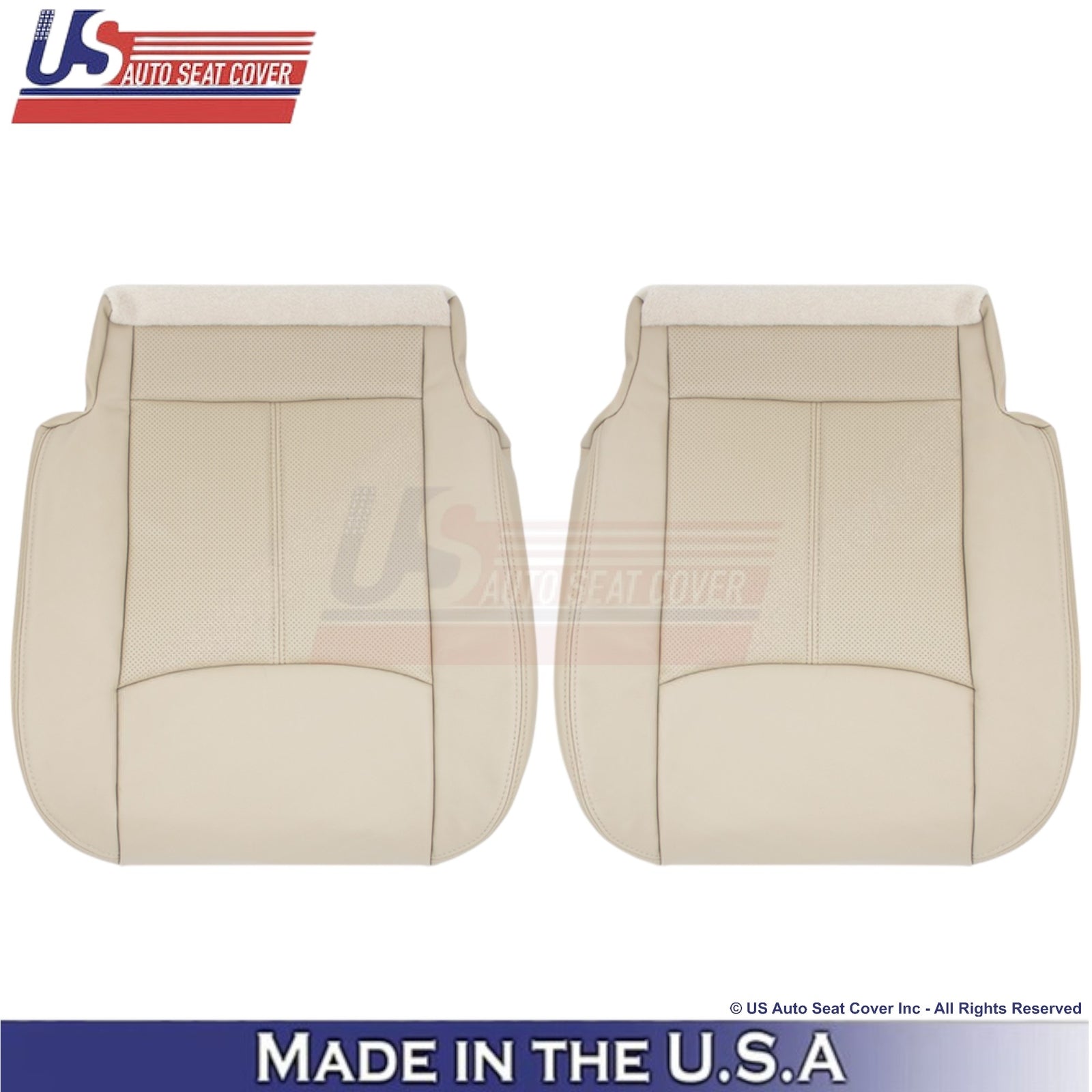 2013-2020 For Nissan Pathfinder Leather Front Replacement Seat Covers Almond